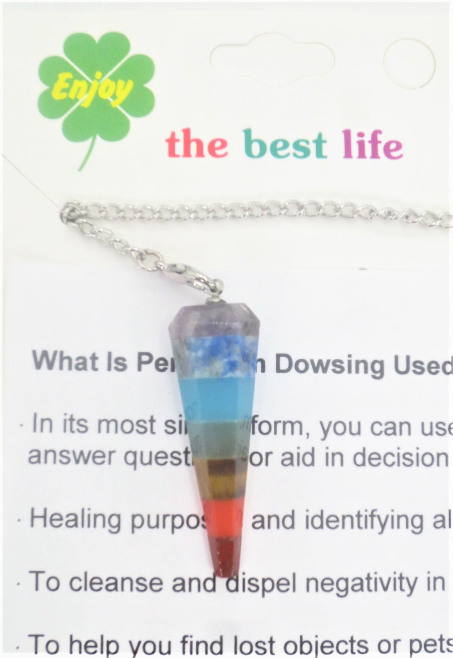 7 Chakra Edelstein-Pendel Kegel