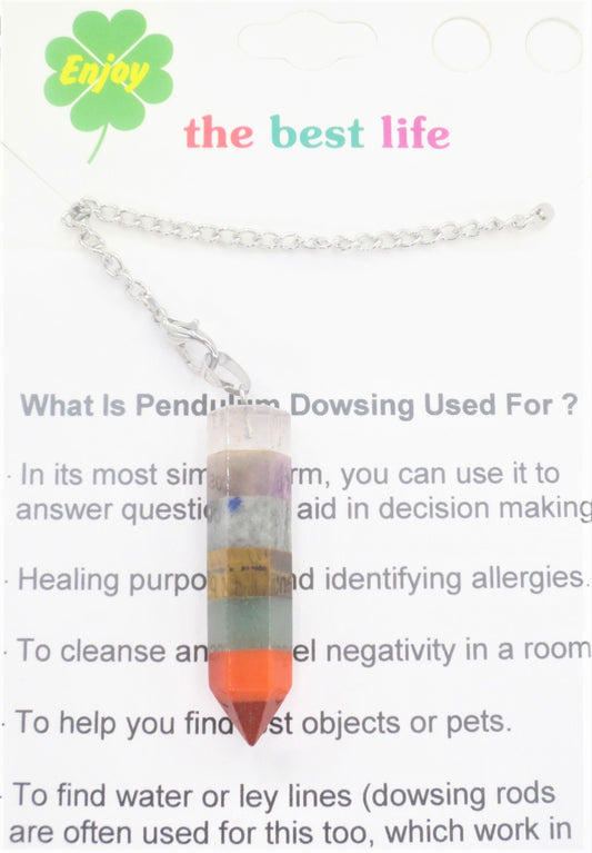 7 Chakra Edelstein-Pendel Pfeiler