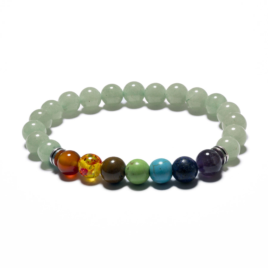 8 mm 7-Chakra-Armband ohne Box – Aventurin