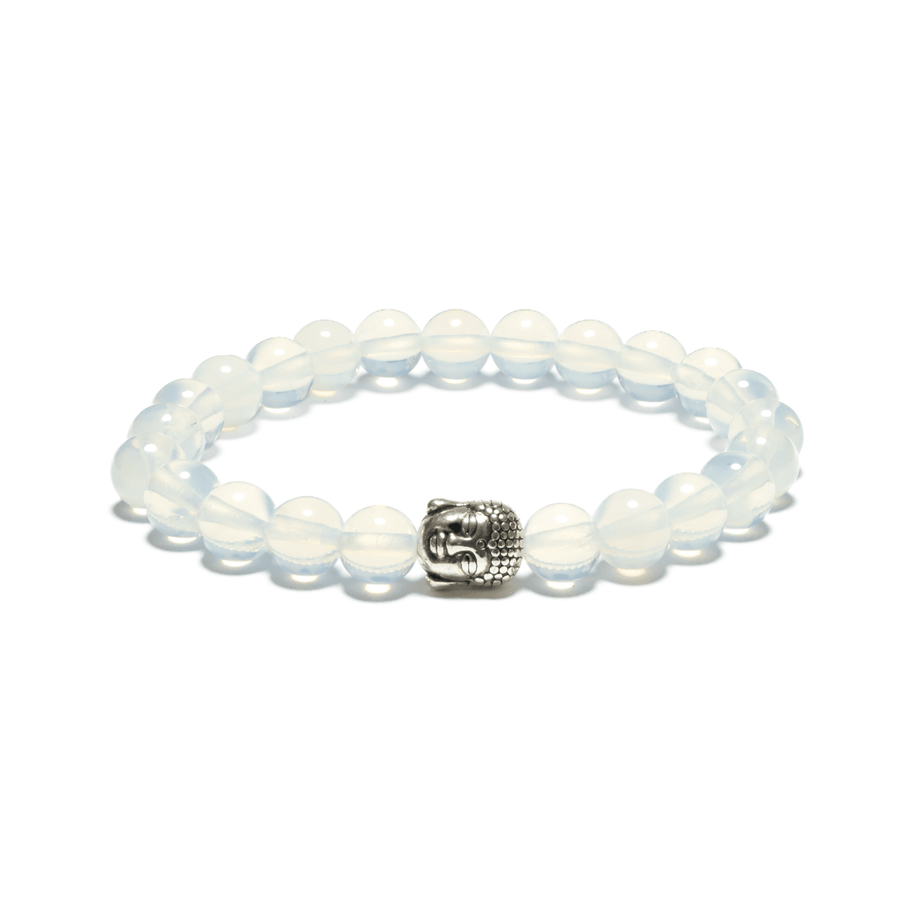 8mm Buddha Armband ohne Box - Opal