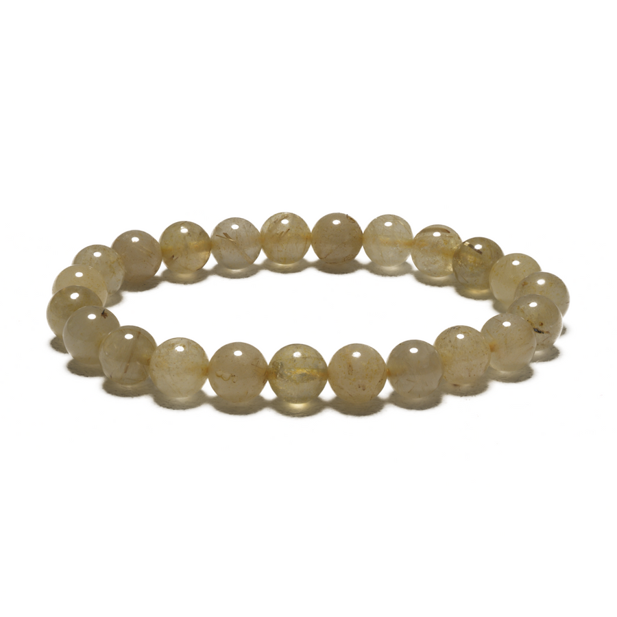 8mm Edelsteinarmband ohne Geschenkbox - Golden Hair Quartz