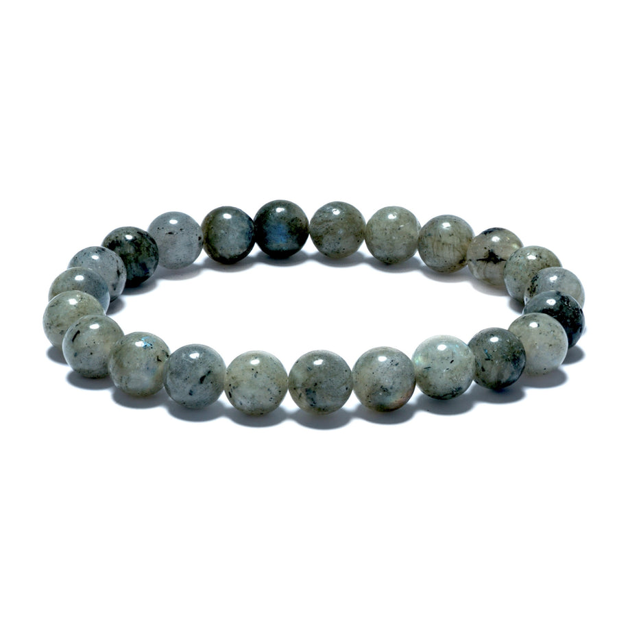 8 mm Edelstein-Armband ohne Geschenkbox – Labradorit