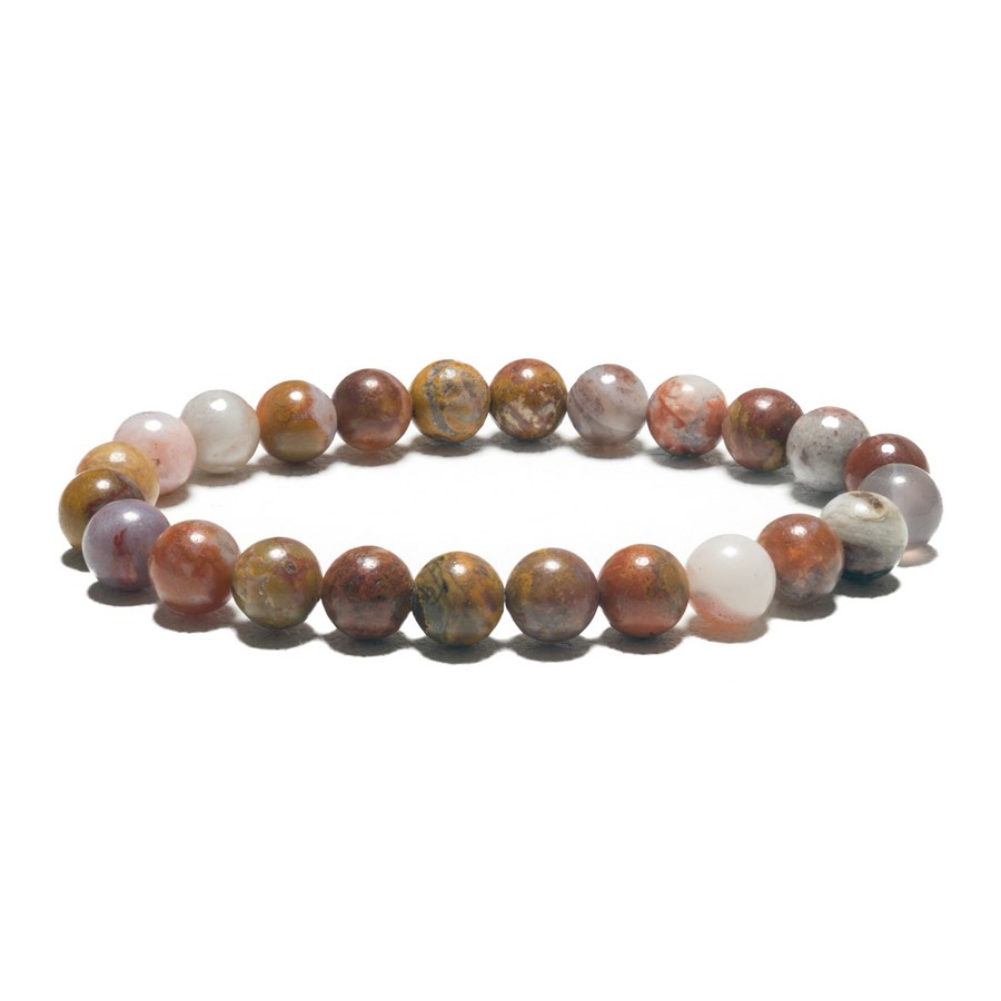 8 mm Edelstein-Armband ohne Geschenkbox – Ozean-Jaspis
