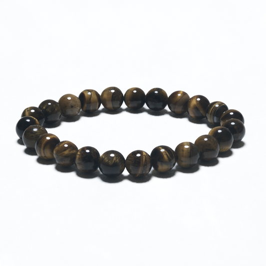 8 mm Edelstein-Armband ohne Geschenkbox – Tigerauge