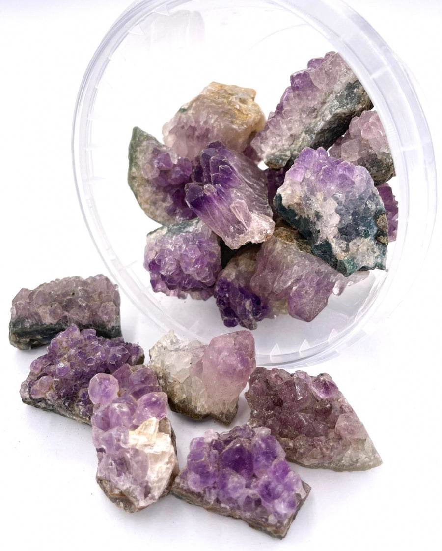 Natürliche Amethyst Kristallcluster (15 Stück)