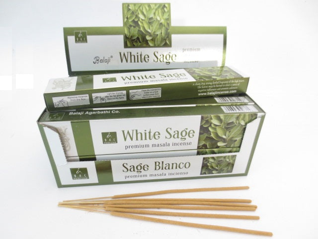 Balaji Premium Masala Räucherstäbchen - White Sage