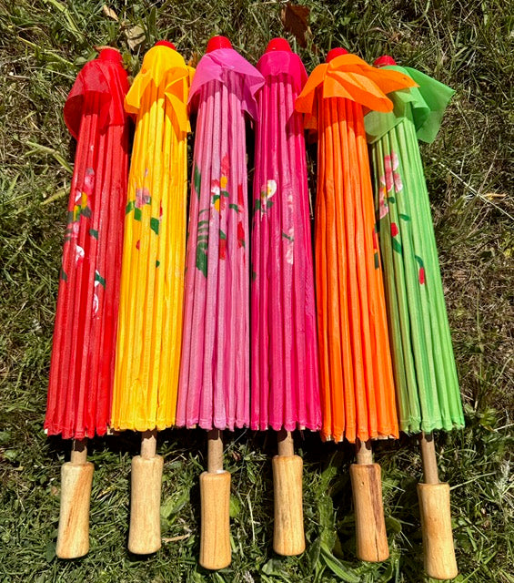 Chinesischer Sonnenschirm - Fuchsia (Klein)