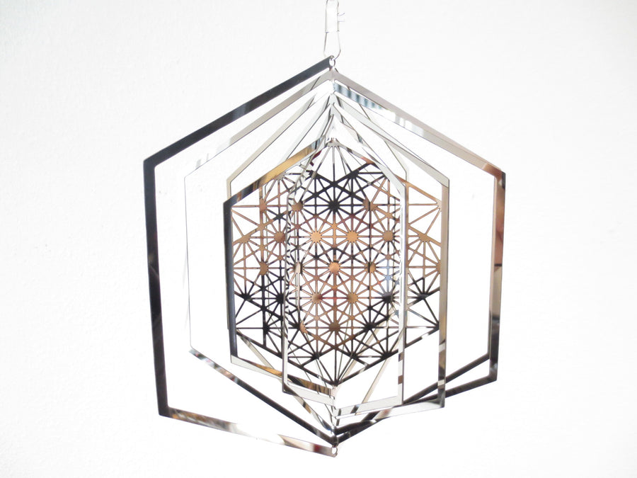 Cosmo Wind Spinner Fruit of Life (20cm)