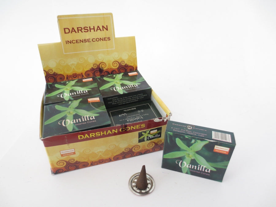 Darshan Rucherstbchen Kegel - Vanilla