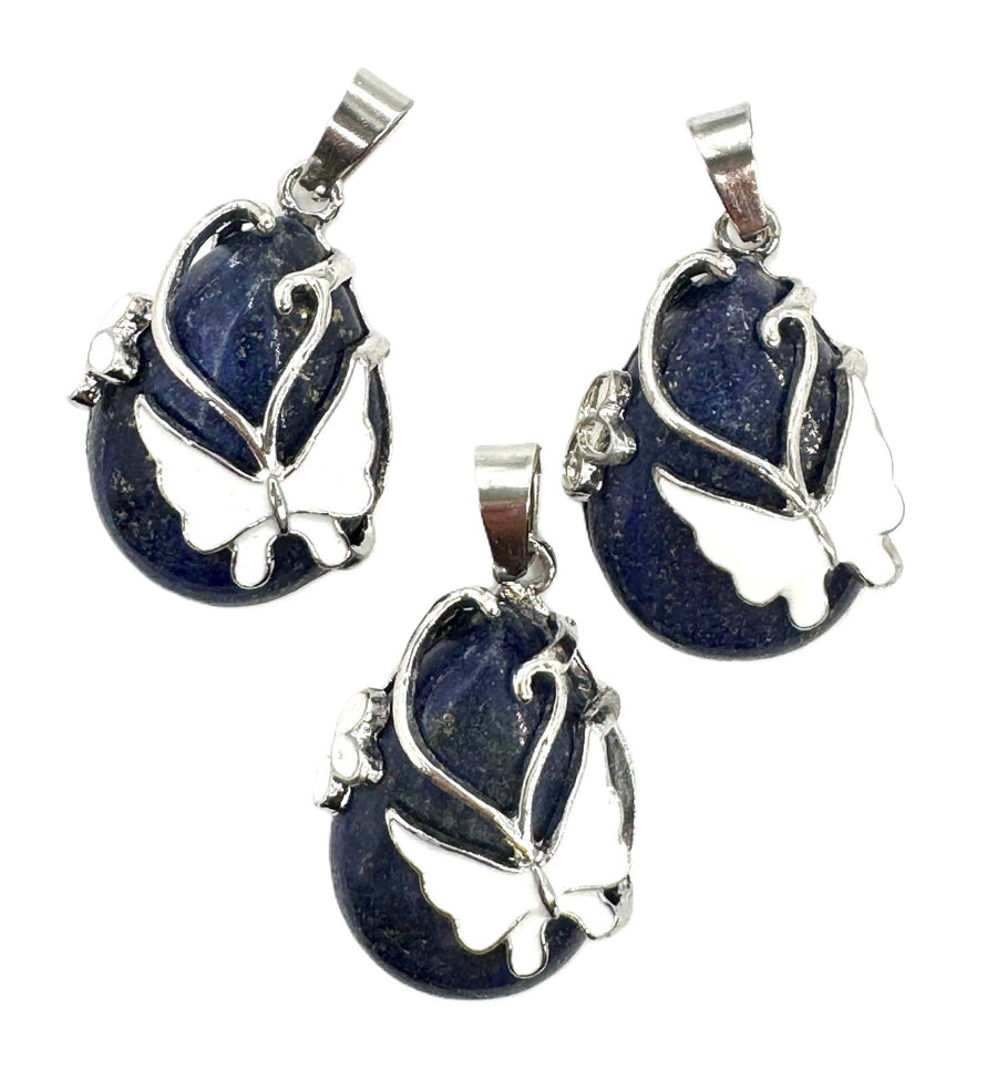 Edelstein-Schmetterlingsanhänger - Lapis Lazuli (3 Stück)