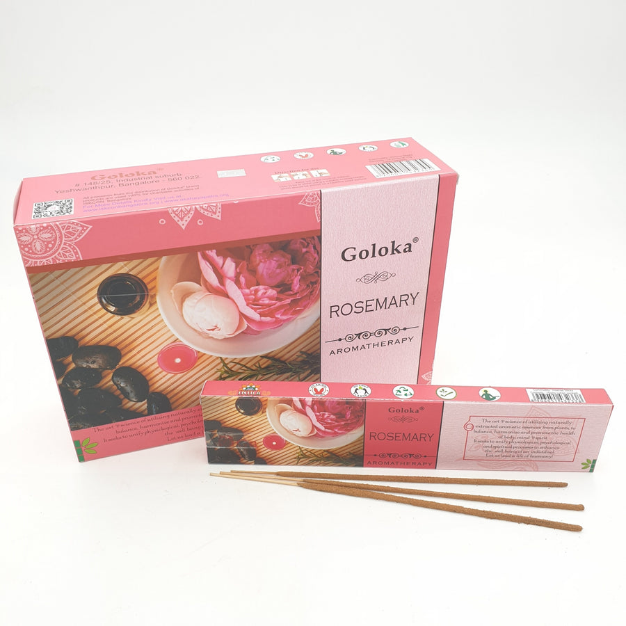 Goloka Rosmarin Aromatherapie Masala Räucherstäbchen