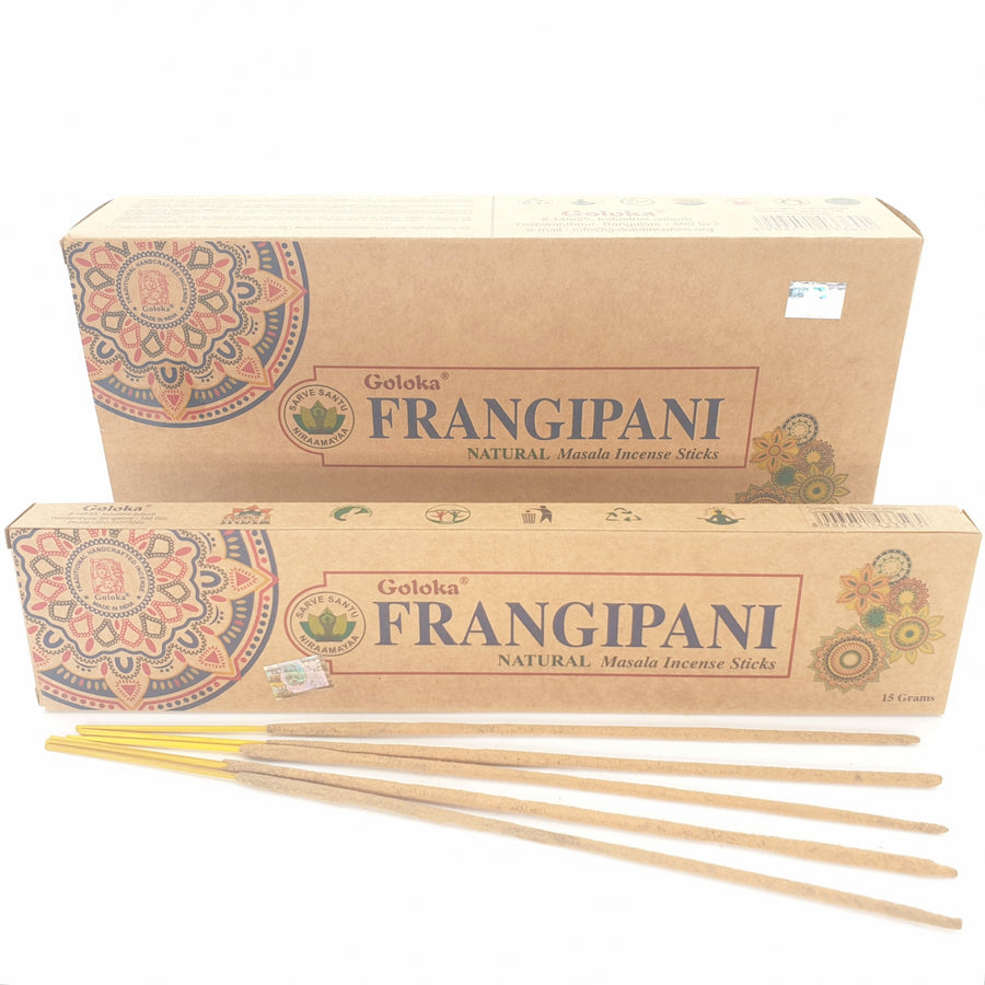 Goloka Frangipani Natural Masala Räucherstäbchen