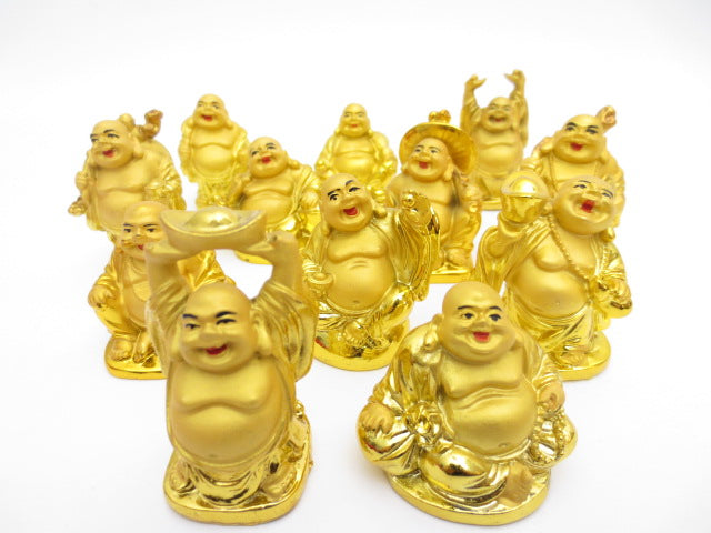 5cm Buddha Set Gold (12st)