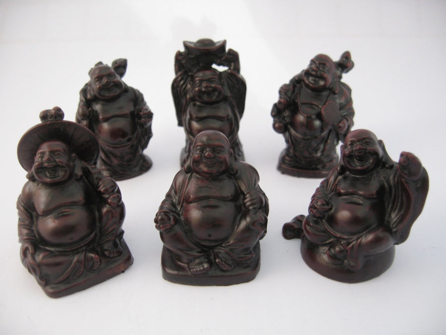 5cm Buddha Set Rot (6st)