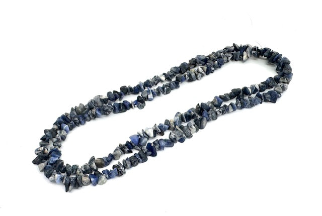 Großhandel Dünne Lapis Lazuli-Edelstein-Chips Ketten