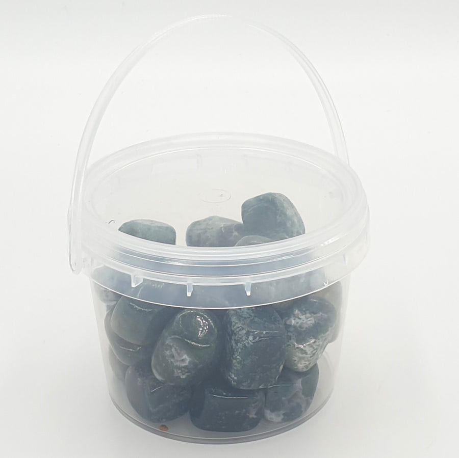 Grohandel - Edelstein Cluster Moosachat 20-30mm