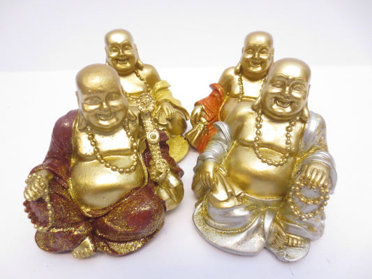 Lachendem Buddha Münzspardosen-Set (4 Stück)