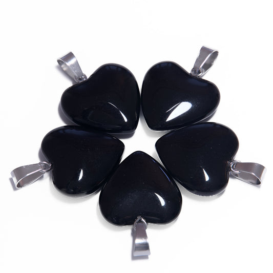 Herz Anhnger Grohandel - Onyx (5st)