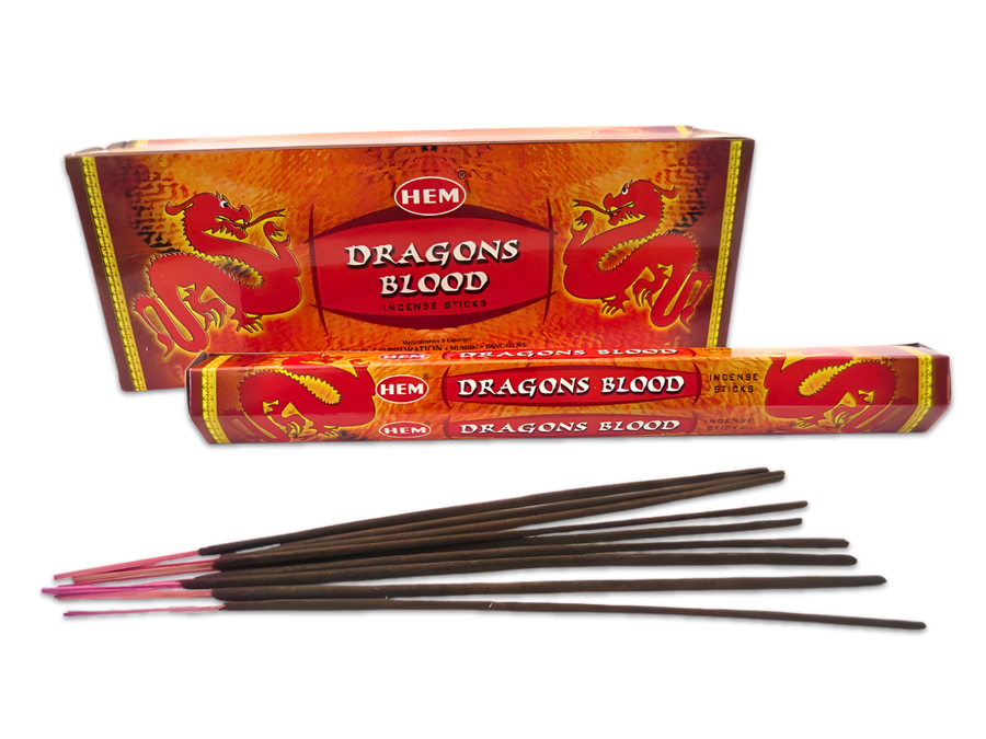HEM Dragon Blood Hexa Räucherstäbchen