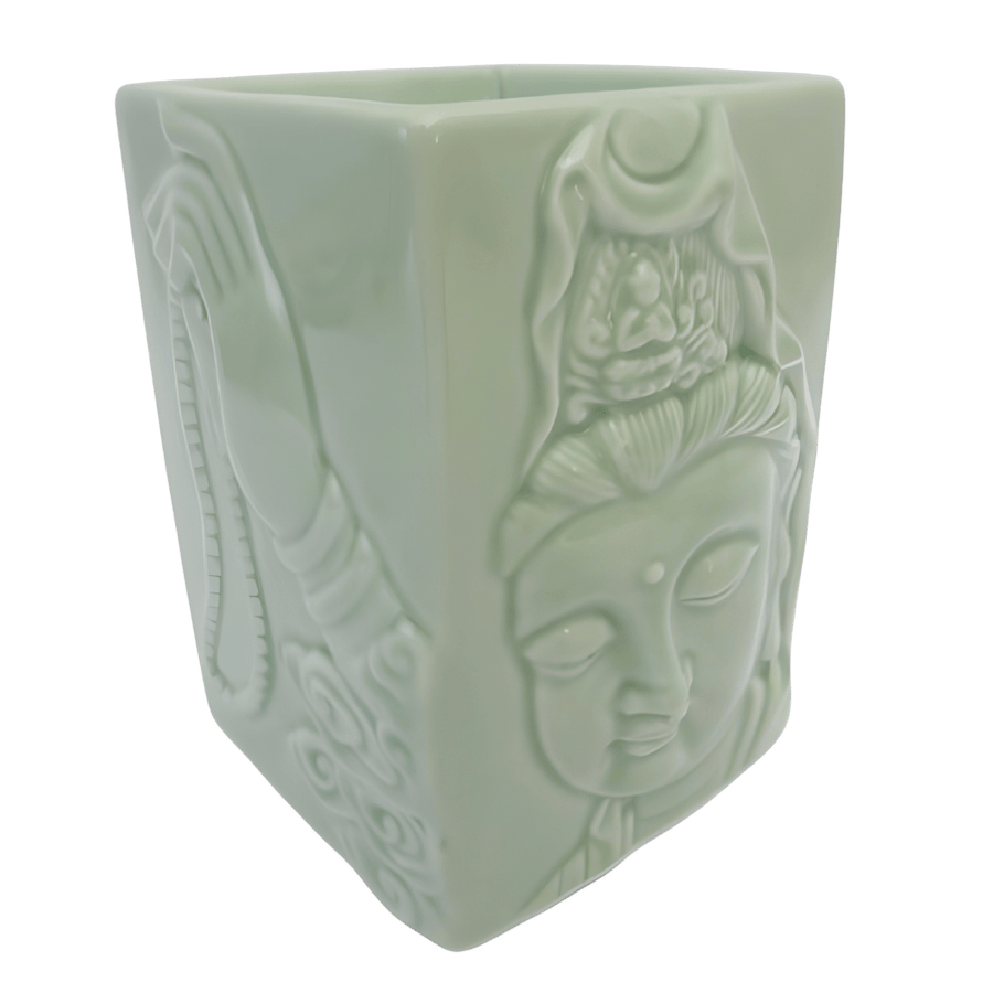 Jade Guanyin Kopf Duftölbrenner Luxus