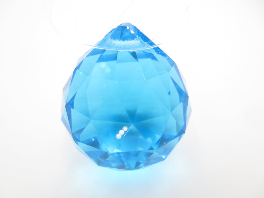 Feng Shui Regenbogenkristall – Ozeanblau 4 cm