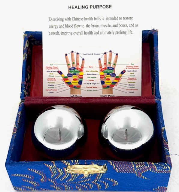 Meridiankugeln Silber 4 cm