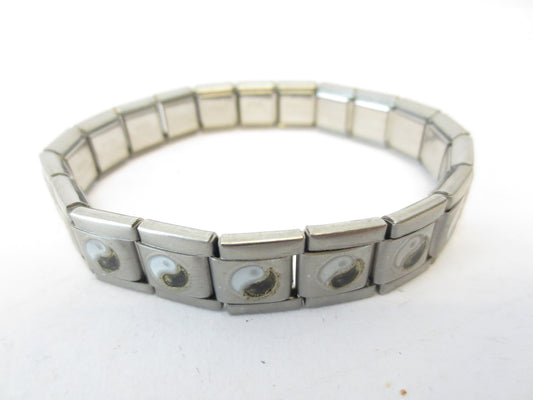 Metal Ying yang armbander