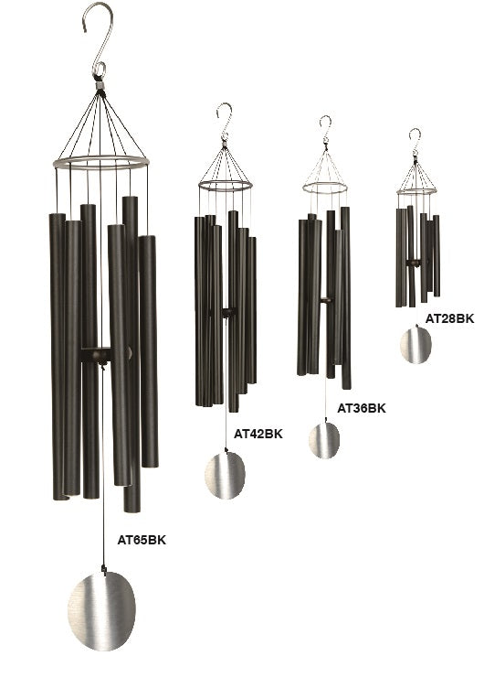 Großhandel - AT88BK Windspiel - Elegante schwarze Aluminum-Außendekoration