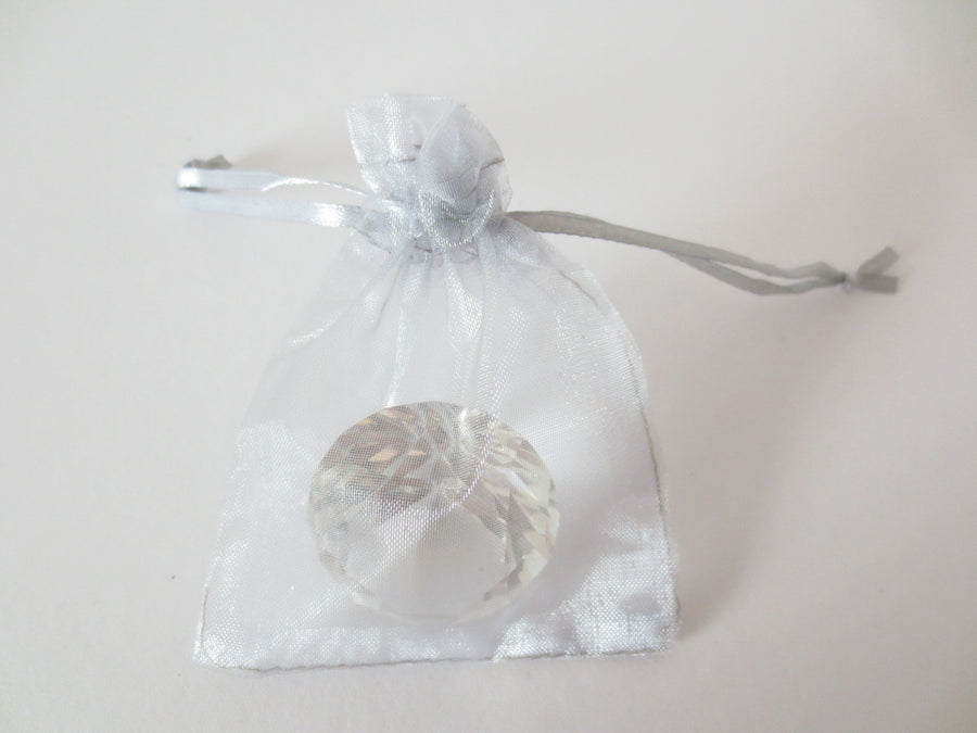 Organzabeutel 10 x 15 cm - Silber (100st)