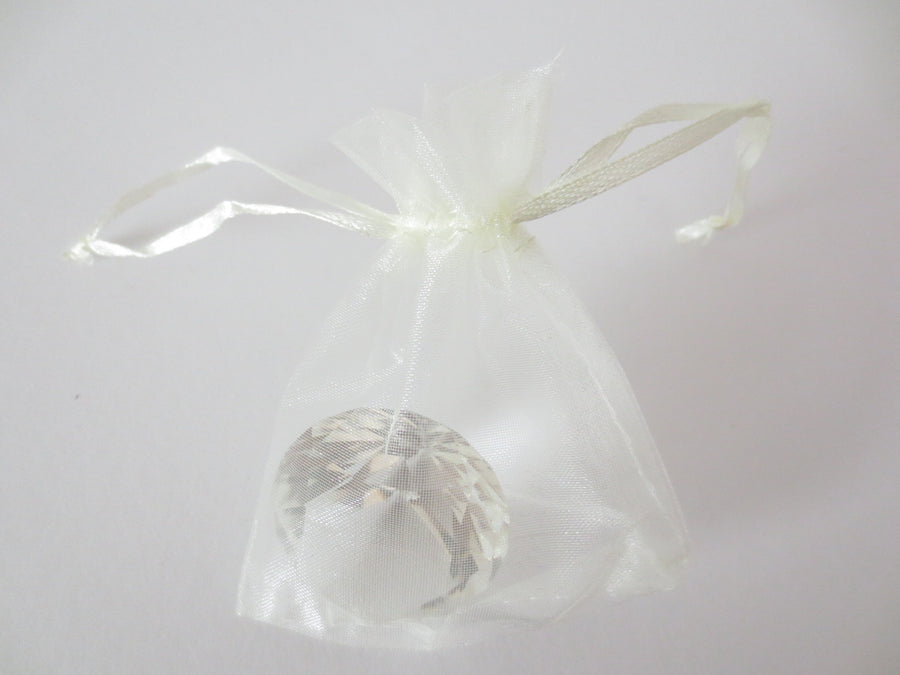 Organzabeutel 7,5 x 10 cm - Creme (100 Stück)