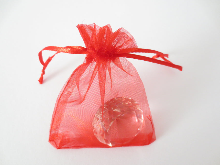 Organzabeutel 7,5 x 10 cm - Rot (100 Stück)