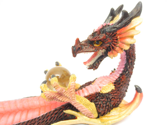 Rot Drachen Räucherstäbchenhalter