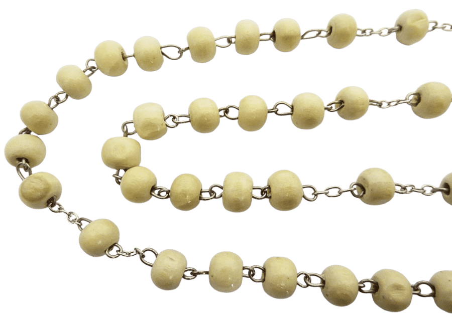 Rosenkranz beige rund luxe