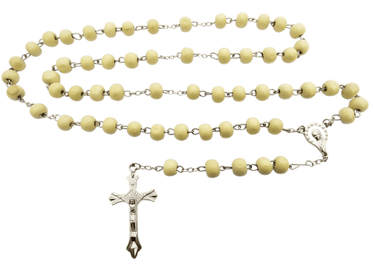 Rosenkranz beige rund luxe