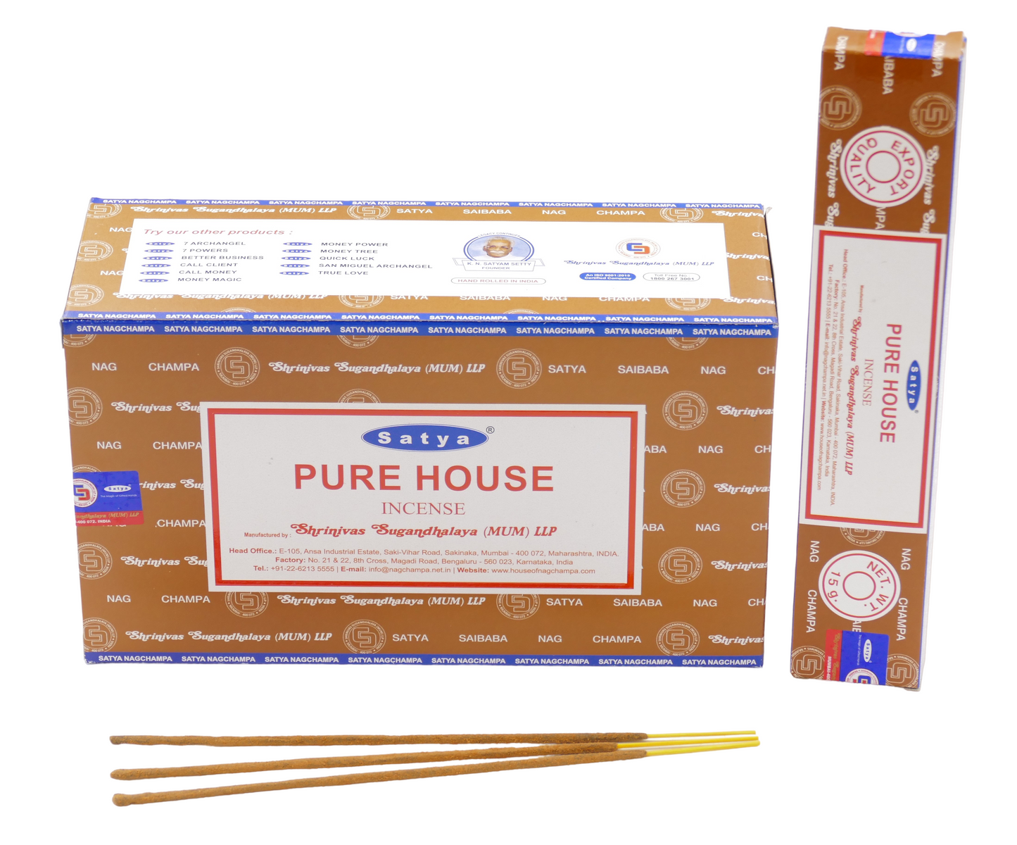 Satya Nag Champa Pure House 15 g