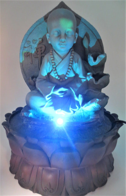 Großer Shao-Lin-Brunnen mit sitzendem Mönch (17032)