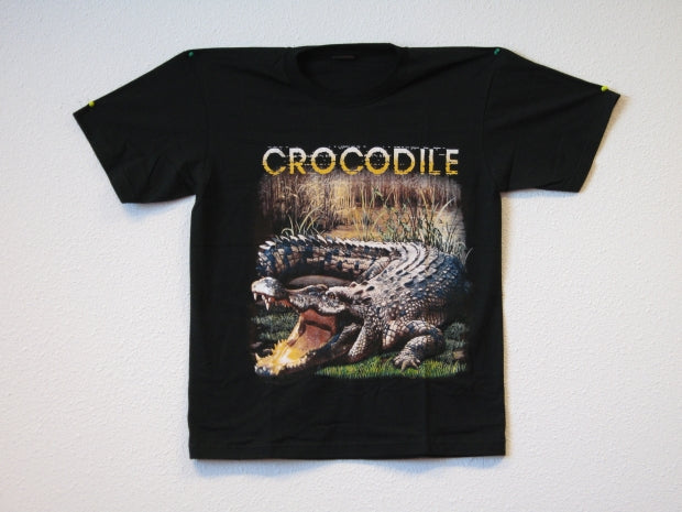 T-Shirt mit Krokodil - M