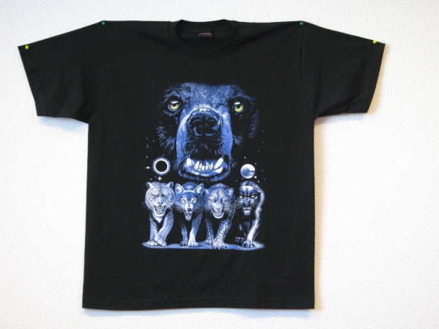 T-Shirt mit verschiedenen Tieren - L
