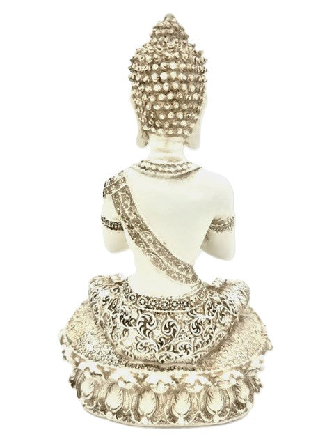 Tibetische Buddha-Statue – Weiß