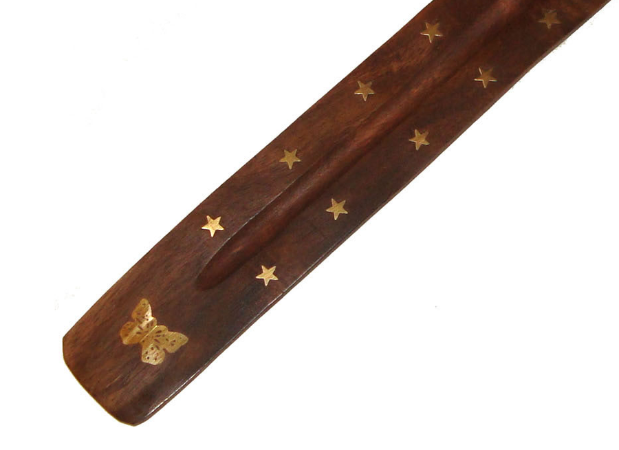 Räucherstäbchenhalter aus Holz - Schmetterling (10 Stück)