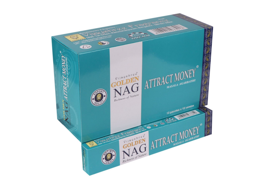 Golden Nag Attract Money Masala Räucherstäbchen 15 g