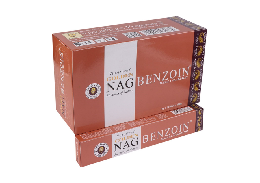 Golden Nag Benzoin Masala Räucherstäbchen 15 g