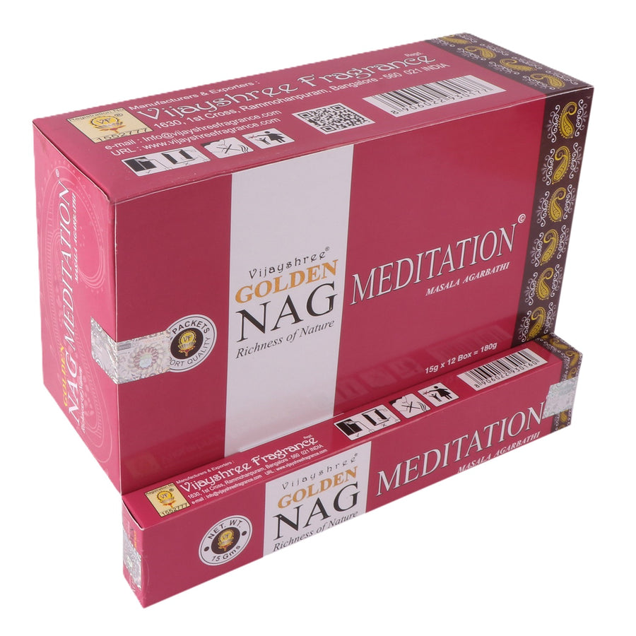 Golden Nag Meditation Masala Räucherstäbchen 15 g