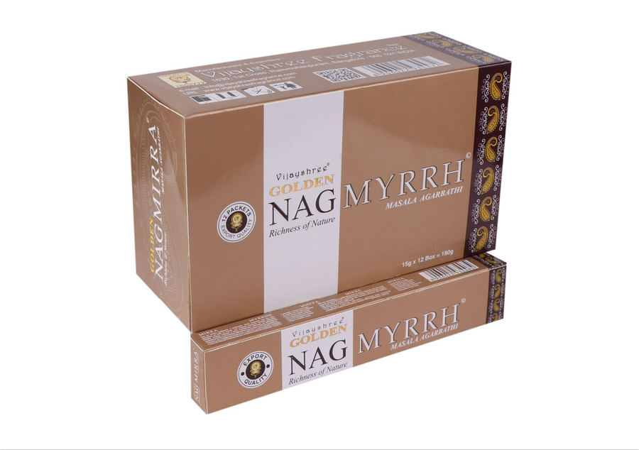 Golden Nag Myrrh Masala Räucherstäbchen 15 g