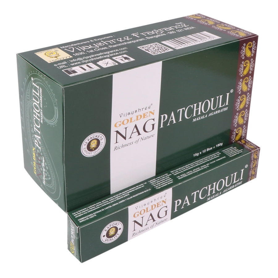 Golden Nag Patchouli Masala Räucherstäbchen 15 g