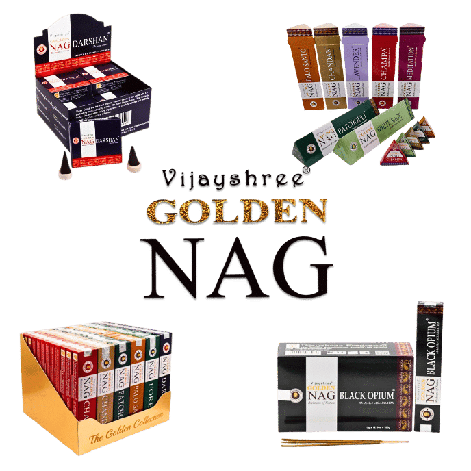 Golden Nag Wierook Kegels