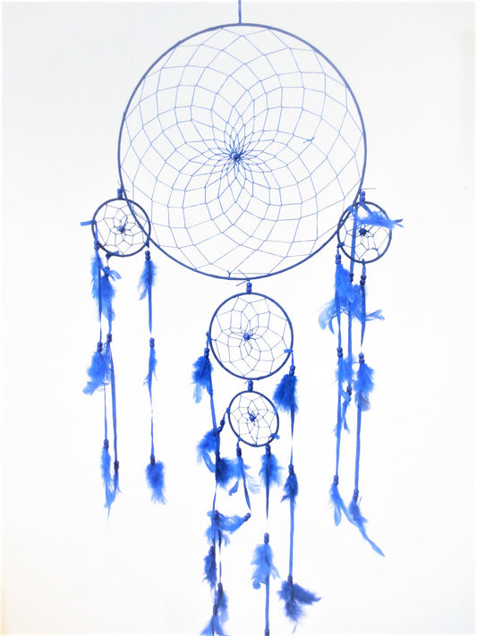33cm Runder Traumfänger Blau 1+4