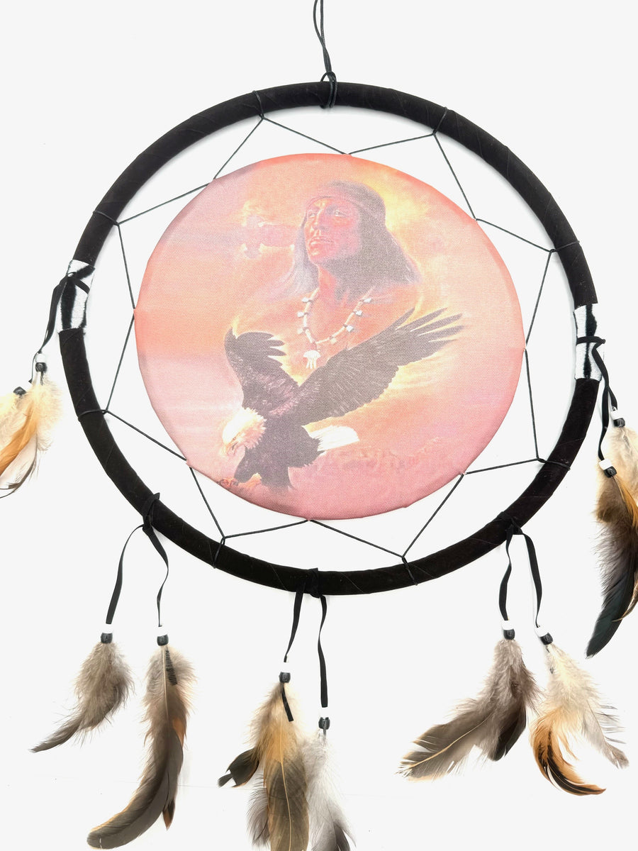 38 cm Indianer mit Adler