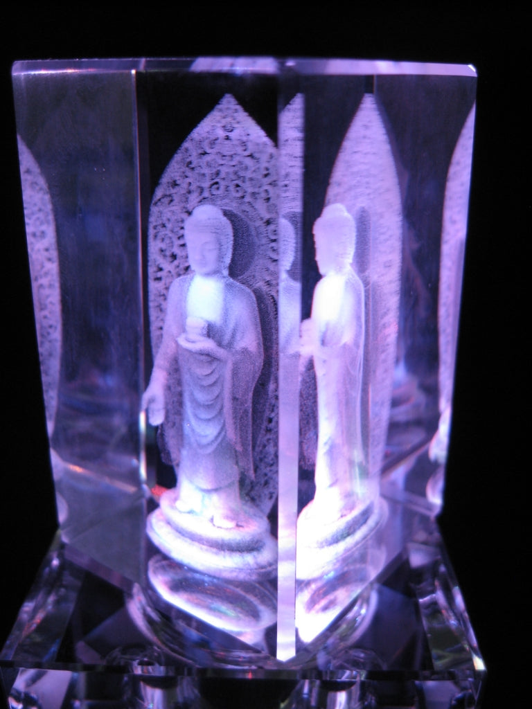 3D-Kristall-Lasergravurblock – Guanyin