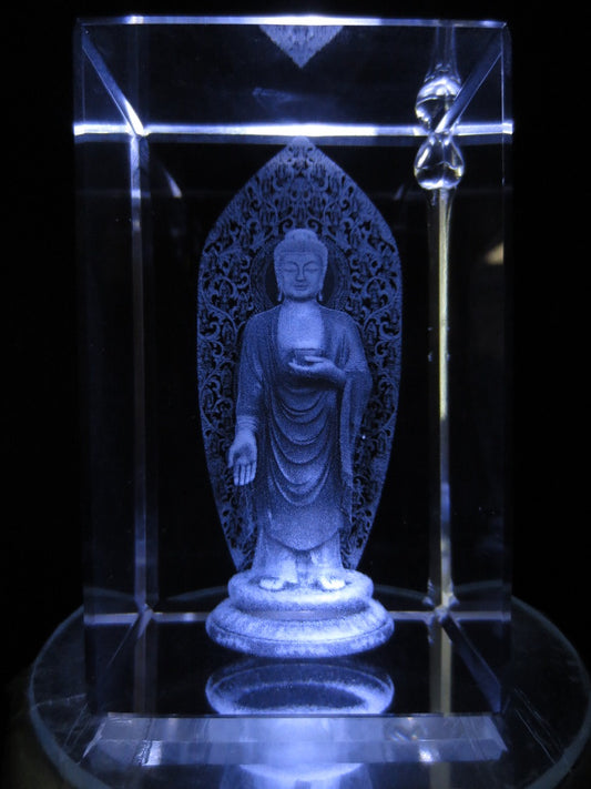 3D-Kristall-Lasergravurblock – Guanyin